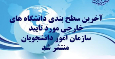 لیست دانشگاه‌های خارجی مورد تایید سازمان امور دانشجویان اعلام شد